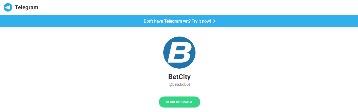 Бетсити Telegram Bot zerkalo.net.ru